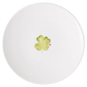 Тарелка для завтрака Villeroy & Boch Luck With Love, зеленый - белый - фарфор - 22 х 3 х 22 см