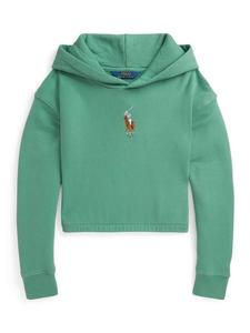 Детский хлопковый поло с длинными рукавами Ralph Lauren, Fairway Green