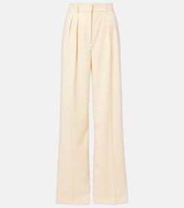 Роуэн брюки с высокой талией и широкими штанинами Rebecca Vallance, кремовый