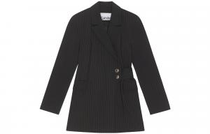 Женский деловой костюм GANNI черный