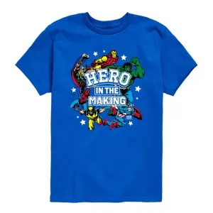 Футболка с принтом "Будущий герой" для мальчиков 8-20 лет Marvel, синий