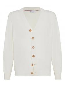 Brunello Cucinelli кашемировый кардиган, нейтральный