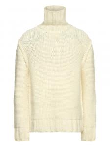 MM6 Maison Margiela свитер крупной вязки с высоким воротником, нейтральный
