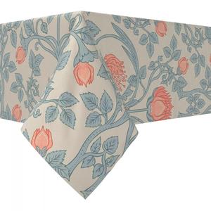 Прямоугольная скатерть, 100% хлопок, 52х84 дюйма, цветочный 10