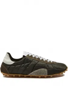 Кеды на шнуровке с потертостями Maison Margiela, зеленый