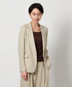 Пиджак Spiree IAS, приталенный, приятный на ощупь, с защитой от УФ-излучения, эластичный, можно стирать United Arrows, цвет Natural