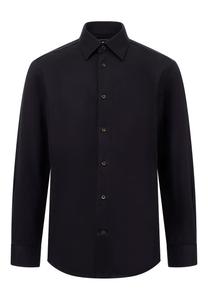 Рубашка на пуговицах классического кроя Boggi Milano, черный