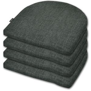 АМПО Набор декоративных подушек-сидений на стул 4 шт AMPO, серый