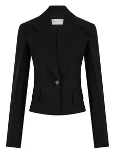 Укороченный пиджак Ferragamo, черный