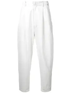 Вельветовые брюки с заниженной посадкой Hed Mayner, белый