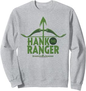 Толстовка с логотипом Хэнка Рейнджера из Dungeons & Dragons, серая