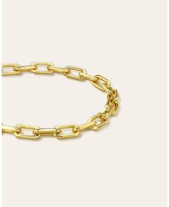 Браслет с крупными открытыми звеньями Zoe Lev, Yellow gold vermeil