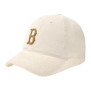 Кепка бейсболка из вельвета женская beige MLB
