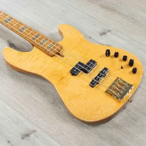 Бас-гитара Sire Marcus Miller P10dx 4-струнная, гриф из жареного клена Flame, натуральный цвет