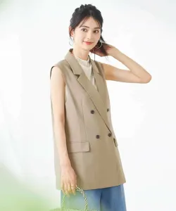 Можно стирать/Легкий уход/Защита от УФ-излучения/Приятная на ощупь/Быстросохнущий эластичный летний двусторонний жилет Avv, цвет Beige