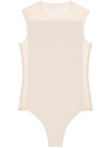 Courrèges боди illusion, серый