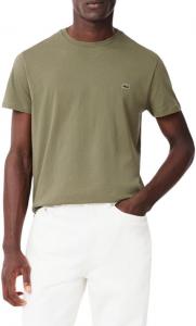 Мужская футболка Lacoste с коротким рукавом и круглым вырезом из джерси Pima, Khaki