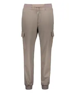 Тренировочные брюки в рубчик до щиколотки Moorer, серый