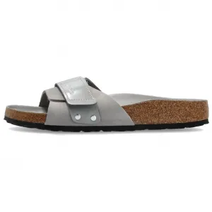 Кожаные шлепанцы женские Birkenstock, Gray