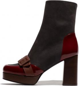 Женские модные ботинки FLY London Efol352fly, Int Rust Grey Cognac