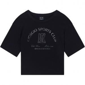 Футболка AE SS26 женская ARMANI EXCHANGE, черный