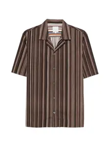 Полосатая рубашка Paul Smith, коричневый