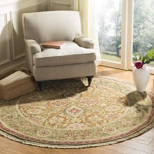 Ковер ручной работы safavieh old world collection camel ow118a традиционный восточный премиум шерстяной, 122 x 122 см