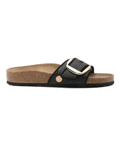 Черные шелковые и нейлоновые сандалии Birkenstock, черный