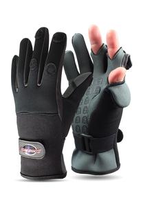 Неопреновые рыболовные перчатки-ловушка normani, цвет Schwarz Grau