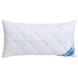 Подушка из микрофибры Подушка Kansas, доступна в размерах 40x80 см и 80x80 см, наполнитель: 100% полиэстер, 1 шт., бестселлер f.a.n. - проверено годами Fan, белый