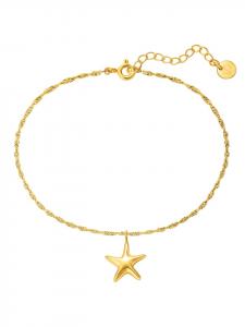 Glanzstücke München Браслет в виде морской звезды из стерлингового серебра с отделкой из желтого золота
