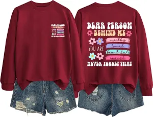 Толстовка с принтом "You Are Enough"