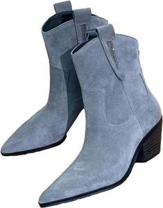 Ботинки Woman Pointed Toe Slip-On Ankle Boots String Bead Western Cowboy Boots Women Generic, Back Zipper1