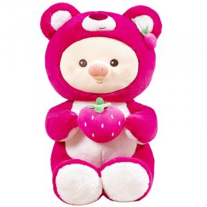 Плюшевая кукла Hug Strawberry Piglet Barbne, розовый