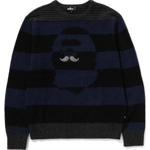 A BATHING APE FW24 Mr. BATHING APE Series Sweaters Unisex Blue Black