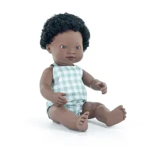 Детская кукла Miniland African 38 baby doll, синий