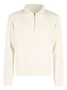 Свитшот с половинной молнией и нагрудным карманом Fortela, белый