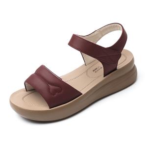 Cigna Женские сандалии с одной лямкой бордовые, цвет Burgundy