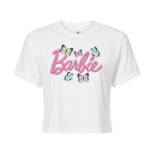 Укороченная футболка с логотипом Barbie для подростков Licensed Character, белый
