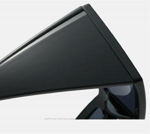 Солнцезащитные очки Melrose Cat Eye для женщин, большая оправа, роскошные солнцезащитные очки в стиле панк, ветрозащитные очки с защитой от УФ-излучения UV400 18040, Black