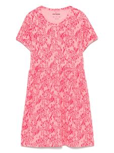 Платье с абстрактным принтом Mini Rodini, розовый