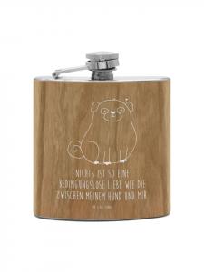 Mr. & Mrs. Panda Фляга Flachmann Kaktus Heilig ohne Spruch in Braun