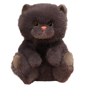 Ленивый кот, уютная плюшевая кукла для обнимашек, плюшевая кукла, высота 25см/35см Click, черный