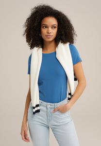 Базовая футболка WE Fashion, светло-голубой