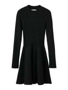 Вязаное платье MANGO PEPLUM, черный