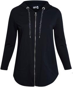 Толстовка с капюшоном на молнии Aprico, темно-синий