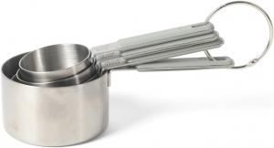 Calphalon Prime 4-предметный набор мерных стаканов из нержавеющей стали с ручками цвета серо-коричневый  из силикона