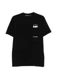 Футболка с графическим принтом Karl Lagerfeld, черный