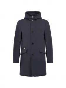 Пальто с капюшоном Dustin Moorer, синий