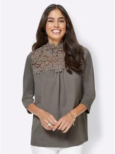 Кружевная рубашка серо-коричневого цвета WITT WEIDEN